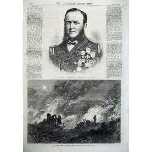   Captain Burgoyne Commander 1870 War Fire Fort Bicetre
