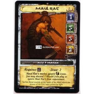  Conan CCG #010 Maul Rat Single Card 1U010 Toys & Games