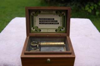Vintage Thorens 3 Tune Music Box, Made in Switzerland  