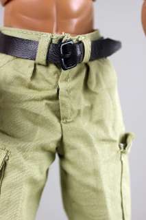 mc0066 greenish trousers with belt for 12 figures  