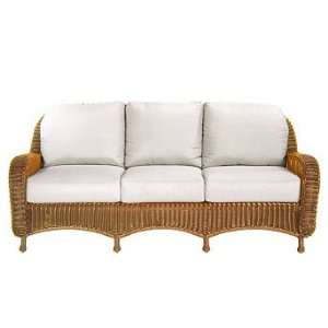  Classic Outdoor Sofa with Cushions   Cabaret Surf, Raffia 