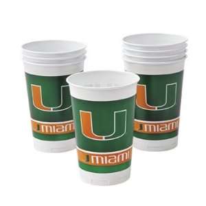  NCAA™ Miami Cups   Tableware & Party Cups Health 