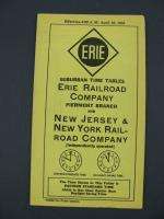 Erie & New Jersey & New York Railroad RR Timetable 1933 PTT TT 