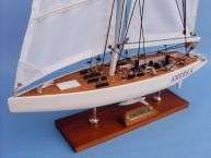   kit attach sails and the america 3 model yacht is ready for immediate