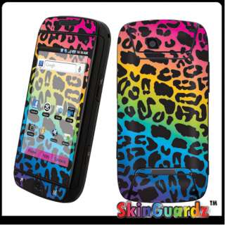 Rainbow Leopard Vinyl Case Decal Skin To Cover Samsung SideKick 4G 