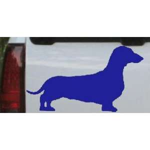 Dachshund Animals Car Window Wall Laptop Decal Sticker    Blue 18in X 