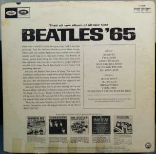 THE BEATLES 65 LP VG  T 2228 Vinyl 1965 Mono 1965 Original Low Grade 