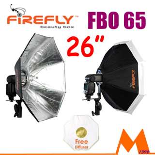 Aurora FBO65 Firefly Beauty Box Flash Softbox 26 Octabox for Canon 