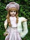 Antique Old German Bisque Head Brown Eyed Beauty Doll w