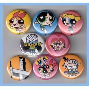  The Powerpuff Girls Set of 8   1 Inch Magnets Everything 