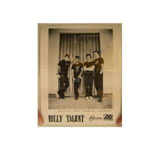 Billy Talent Press Kit and Photo Watoosh