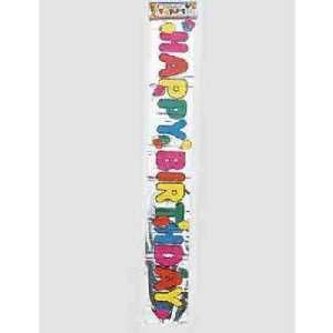 Carnival Party Favors 6 Foot Foil Birthday Banner Case 