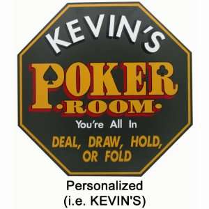  CUSTOMIZED All In Poker Room All Wood Decorative Sign 