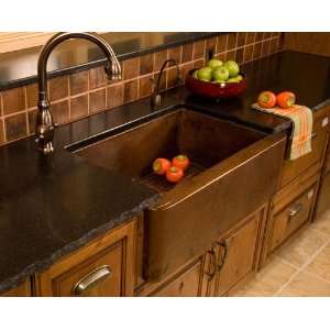   Single Bowl Hammered Copper Farmhouse Kitchen Sink