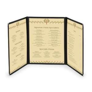  Triple (two fold) Cafe Style Menu Covers 4 1/4 in. x 14 in 
