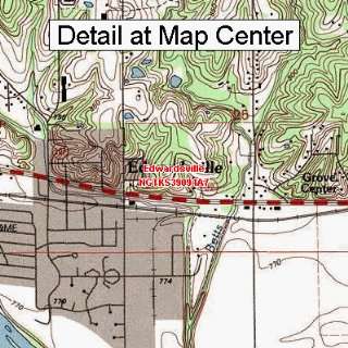  USGS Topographic Quadrangle Map   Edwardsville, Kansas 