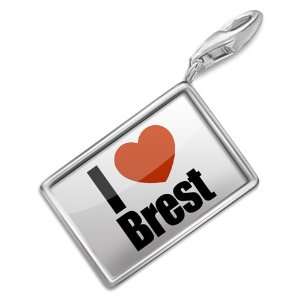 FotoCharms I Love Brest region Finistere, Brittany   Charm with 