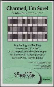 Charmed Im Sure Charm Square Quilt Pattern Pieced Tree  