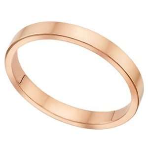 Millimeters Flat Rose Gold Wedding Band Ring on Sale 14Kt Gold 