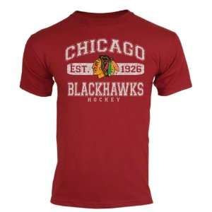   Chicago Blackhawks Old Time Hockey Cleric T Shirt