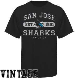   Time Hockey San Jose Sharks Cleric T Shirt   Black