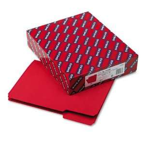 Cut, Top Tab, Letter, Red, 100/Box   Sold As 1 Box   Shorter than 