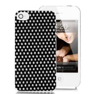 Diamond Powder Design Leather Coated Hard Case Cover For Apple iPhone 