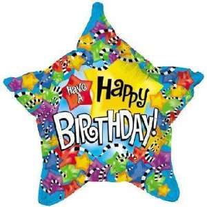    Birthday Balloons   19 Black & White Star Shape Toys & Games
