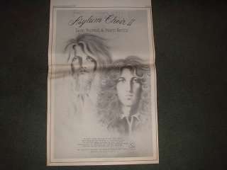 1971 LEON RUSSELL MARC BENNO POSTER TYPE PROMO AD  