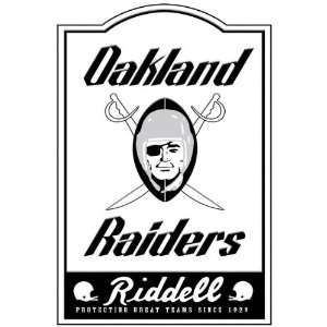  Oakland Raiders 12 x 18 Nostalgic Metal Trade Sign 