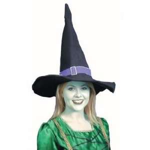  Pams Halloween Hats  Black Witch Hat With Purple Band 