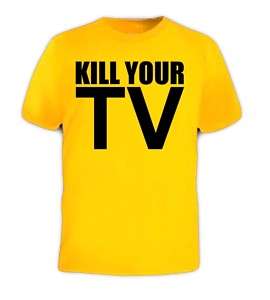 FUNNY KILL YOUR TV ADULT HUMOR VERY COOL T SHIRT  