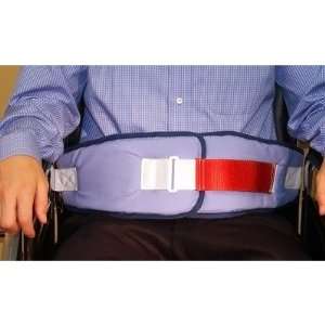  Resident Release Cushion Belt with Velcro Closure with Red 