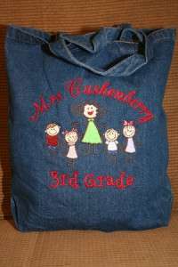   Personalized Tote Bag 4 Colors Great Gift Teacher, Toddlers  