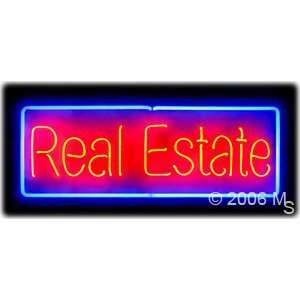 Neon Sign   Real Estate   Large 13 x 32  Grocery 