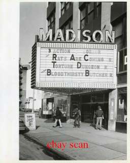 F688 RP 1980 MADISON THEATER DETROIT MI HORROR MOVIES  