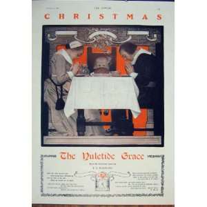  Yuletide Grace Christmas Dinner Leyendecker Print 1906 