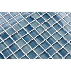 Little Blue Glass Mosaic Tile From Cove Finisings   Kitchen Backsplash 