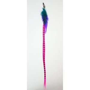   Feather Hair Extensions In Turquoise, Blue, Purple and Pink Beauty
