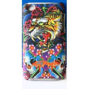   Ed H EH Tiger ipod touch 4 back case   blue Cell Phones & Accessories