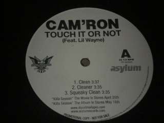 NM 12 LP   CAMRON CAMRON Touch It Or Not x5 LIL WAYNE  