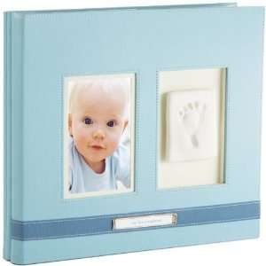  Child Memorial Keepsake Babyprints Scrapbook  Blue Baby