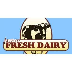    3x6 Vinyl Banner   Farm Fresh Dairy Market 