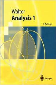 Analysis 1, (3540203885), Wolfgang Walter, Textbooks   