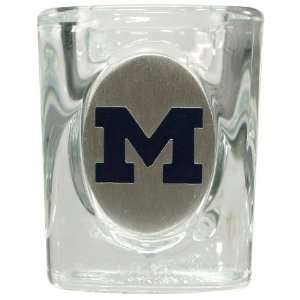  Michigan Wolverines 2 Ounce Square Shot Glass