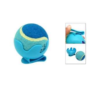  Blue Toy Cricket Baseball Tennis Ball with Clip Bracket