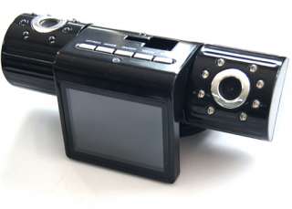 Dual lens IR Night Vision Car Dash Dashboard Camera DVR Lens Rotate 