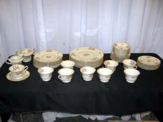 54 Pc Coventry Old Ivory Syracuse China Made In America  