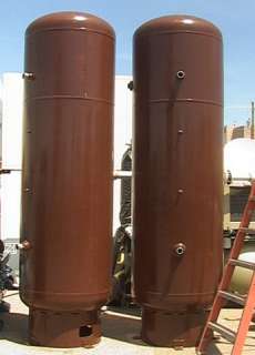Used 500 gallon Vertical Compressed Air Receiver Tank  
