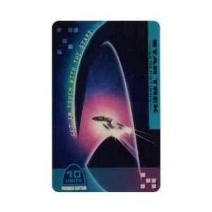   Phone Card Star Trek 10u Movie Poster (Verticle) With Ship Premier